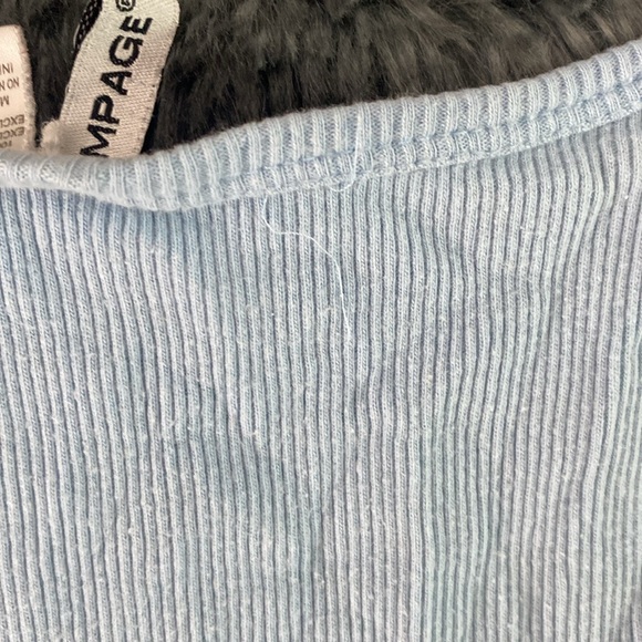 Baby blue ribbed tank top - Picture 15 of 16